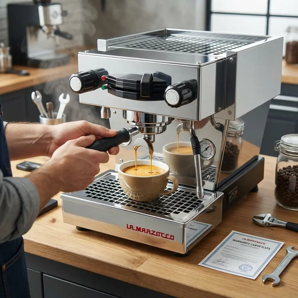 Reliable commercial coffee equipment repair backed by warranty